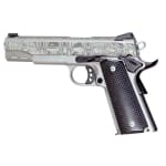 Christensen Arms Government Lite 5in-Classic 45ACP Titanium Frame-Damascus Slide-Carbon Grip