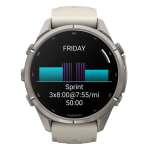 Garmin Fenix 9 Pro 43mm Titanium Smartwatch w/ Built-In Flashlight, AMOLED Display, Fog Gray-Dark Sandstone Silicone Band 010-04335-85 - Additional Image 7