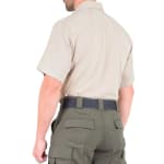 First Tactical Men's V2 Pro Performance Short Sleeve Shirt Khaki 112012-055 - Additional Image 2