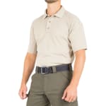 First Tactical Men's Performance Short Sleeve Polo Silver Tan 112509-065 - Additional Image 1