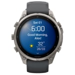 Garmin Fenix 9 Pro 47mm Titanium Smartwatch w/ inReach, AMOLED Display, Graphite-Black Silicone Band 010-04336-20 - Additional Image 8