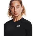Under Armour Women's Heatgear Longsleeve Black/White Compression Shirt 1365459-00100 - Additional Image 2