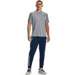 Under Armour Men's Tech 2.0 Shortsleeve Steel Light Heather/Black Shirt 1326413-03600 - Additional Image 2