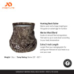 First Lite Midweight Neck Gaiter Darkwater OS MANKGCAOS