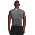 Under Armour Men's Heatgear Sleeveless Carbon Heather/Black Compression Shirt 1361522-09000 - Additional Image 1
