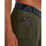 Under Armour Men's Heatgear Armour Marine OD Green/White Long Shorts 1361602-39000 - Additional Image 3