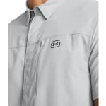Under Armour Men's Fish Pro Hybrid Woven Shortsleeve Mod Gray/Castlerock Shirt 1383571-01100 - Additional Image 4
