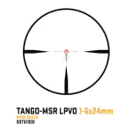 Sig Sauer Electro-Optics Tango-MSR Compact 1-6x24mm with Factory Installed 3 MOA Offset Red Dot SOTMC61000-R1