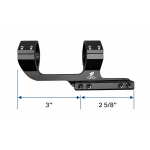 German Precision Optics SetBack 3 Cantilever Extension Aluminum Scope Mount for Picatinny Rail & 30mm Tubes, Black A525 - Additional Image 2