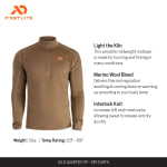 First Lite Men's Kiln Quarter Zip Dry Earth XL MTKQZDEXL