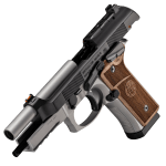 Beretta 92GTS Launch Edition 9mm 4.7" Bbl Stainless Steel/Black 10rd Pistol w/Walnut Grips J92XFMSDA20M1 - Additional Image 5