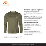 First Lite Men's Yuma Synthetic Long Sleeve Crew Conifer XL MBMYLCNXL