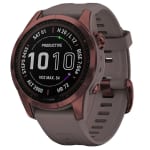 Garmin fenix 7S Sapphire Solar Dark Bronze Titanium w/Shale Gray Band Smartwatch 010-02539-28