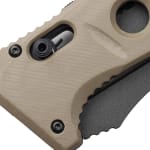Benchmade Auto Adamas Magnacut 63-65HRC Drop-point Serrated 3.78" Knife w/Desert Tan G10 Handle 2750SGY-05 - Additional Image 3