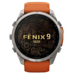 Garmin Fenix 9 Pro 51mm Titanium Smartwatch w/ Built-In Flashlight, AMOLED Display, Autumn Orange-Spark Orange Silicone Band 010-04337-05 - Additional Image 1