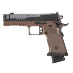 Sig Sauer P211 GTO Combat 9mm 4.4" Bbl SAO X-Ray3 Coyote G-10 Grip Optic Ready Compensator Pistol w/(1) 23rd & (2) 21rd Mag 211F-9-GTO-CBT