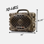 Turtlebox Original Gen 3 Outdoor Waterproof Speaker Mossy Oak Bottomland w/ Party & TWS Mode, 25hr Battery TB-ORIG-G3-BOTTOMLAND-MO BTTM-BRN-BRN-1 - Additional Image 1