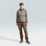 First Lite Women's Approach Quarter Zip Walnut WBAQZWN - Additional Image 4