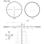 March FX PRS Wide Angle 5-42x56mm G2 FFP FML-TR1 Reticle 0.1MIL Non-Illum Riflescope w/Writable Turrets D42HV56WFML-G2-FML-TR1 - Reticle Image 1