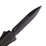 Tekto A7 Zastava Black S35VN Spear Point Blade Black Wood Handle Black Accents Fine Edge Automatic/OTF Knife A7R-T6WBK-S35BK4-A1 - Additional Image 2