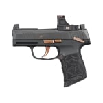 Sig Sauer P365 Rose Romeo-RS .380 ACP 3.1" BblBlack/Rose Gld MS Striker Compact 3MOA Dot Poly Grip Pistol w/(2) 10rd Steel Mags 365-380-ROSE-MS-RS