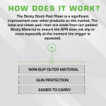 Sticky Holsters Hook Backed Rifle Ammo Holder for SPR, Holds 5.56mm up to .30 cal Magnum Cartridges SPR-R