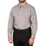 First Tactical Men's V2 Tactical Long Sleeve Shirt Nickel Grey 111006-083 - Additional Image 1