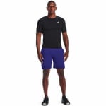 Under Armour Men's Heatgear Shortsleeve Black/White Compression Shirt 1361518-00100 - Additional Image 2
