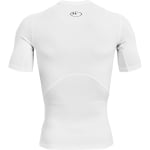 Under Armour Men's Heatgear Shortsleeve White/Black Compression Shirt 1361518-10000 - Additional Image 4