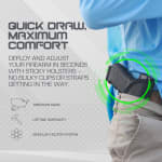 Sticky Holsters Large IWB/Pkt & Ambi Mid-sized Glocks and 19/23/48 Sticky Holster LG-2