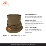 First Lite Midweight Neck Gaiter Dry Earth OS MANKGDEOS