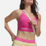 Under Armour Women's Vanish Seamless Low Bra Pink Frenzy/Prime Pink 1384417-63700 - Additional Image 6