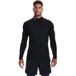 Under Armour Men's Coldgear Longsleeve Black/White Fitted Mock Shirt 1366066-00100 - Additional Image 1