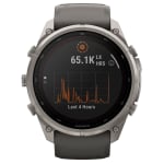 Garmin Fenix 9 Pro 51mm Titanium Smartwatch w/ inReach, Solar Display, Pebble Gray-Silver Gray Silicone Band 010-04339-00 - Additional Image 3