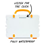 Turtlebox GameDay Series 2.0 Original Outdoor Bluetooth Speaker w/ Party Mode, Waterproof, 25hr Battery, White/Orange TB-ORIG-G3-WHT-ORG-ORG-2 - Additional Image 3
