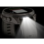 Garmin Fenix 9 Pro 47mm Titanium Smartwatch w/ inReach, Solar Display, Pebble Gray-Silver Gray Silicone Band 010-04338-00 - Additional Image 12
