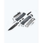 Benchmade Shootout Out-the-Front Auto Dark Grey Drop-Point Knife 5371BK-05 - Additional Image 5