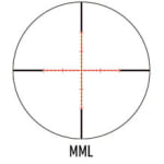 March Compact 2.5-25x52mm SFP MML Reticle 0.1MIL 6Level Illum Riflescope D25V52IML-MML