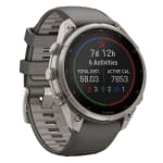 Garmin Fenix 9 Pro 51mm Titanium Smartwatch w/ Solar Display, Pebble Gray-Silver Gray Silicone Band 010-04339-05 - Additional Image 2