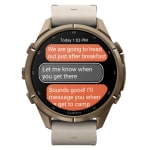 Garmin Fenix 9 Pro 43mm Autumn Gold Ti Smartwatch w/inReach Premium,AMOLED Display,Bone Leather Band&Cream-French Gray Silicone Band 010-04335-40 - Additional Image 7