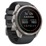 Garmin Fenix 9 Pro 51mm Titanium Smartwatch w/ Built-In Flashlight, AMOLED Display, Graphite-Black Silicone Band 010-04337-25 - Additional Image 2