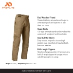 First Lite Men's Omen Stormshelter Pant Dry Earth XT MOOSPDEXT