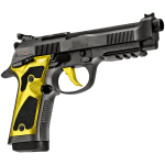 Beretta 92X Performance Carry Optic Dark Nistan Yellow Accents 9x19mm 4.9" Bbl SA/DA Pistol w/2 18 Mags J92XPCOYE18 - Additional Image 2