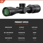 Athlon Neos HMR 2-7x32mm BDC250M SFP MOA Reticle Riflescope 216007
