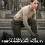 First Tactical Women's V2 Tactical Pants 2-Way Stretch Water Resistant Double-Dyed OD Green 124011-830 - Additional Image 4