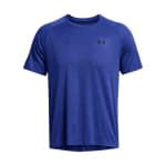 Under Armour Men's Tech Shortsleeve Royal/Black Textured Shirt 1382796-40000 - Additional Image 2