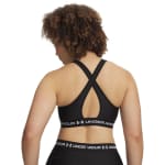 Under Armour Women's Crossback Mid Bra Ultimate Black/White 1361034-01100 - Additional Image 4