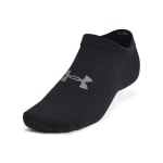 Under Armour Adult Unisex Essential Black/Castlerock No-Show Socks 1382611-00100 - Additional Image 1