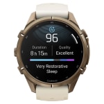 Garmin Fenix 9 Pro 43mm Autumn Gold Titanium Smartwatch w/ Built-In Flashlight, AMOLED Display, Cream-French Gray Silicone Band 010-04335-25 - Additional Image 11