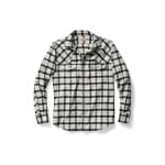 Filson Hunting Shirt Cream Flannel Black 2XL 10497